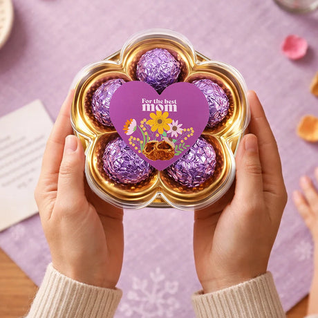 Trufas de Chocolate, Flor, 5 pzas
