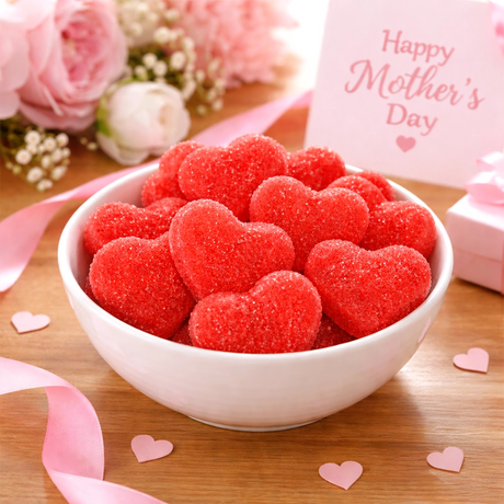 Gomitas en Forma de Corazón, Color Rojo