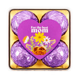 Trufas de Chocolate, 4 pzas, Color Morado