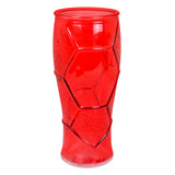 Vaso de Cristal Mundialero, Color Rojo