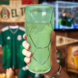 Vaso de Cristal Mundialero, Color Verde
