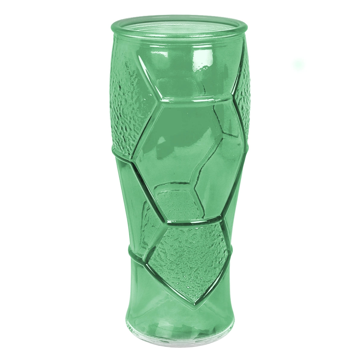 Vaso de Cristal Mundialero, Color Verde