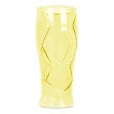 Vaso de Cristal Mundialero, Color Amarillo