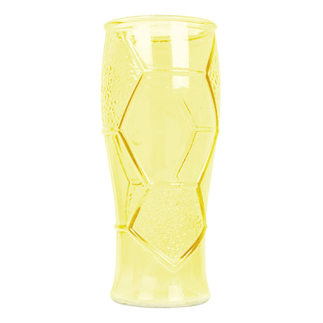 Vaso de Cristal Mundialero, Color Amarillo