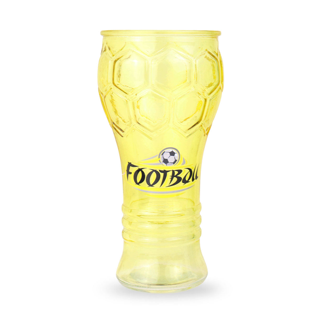 Football, Vaso de Cristal, Color Amarillo