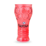 Football, Vaso de Cristal, Color Rojo