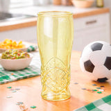 Balón, Vaso Cristal, Color Amarillo