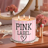 Vela 3 Pabilos, Aroma Vainilla, Pink Label