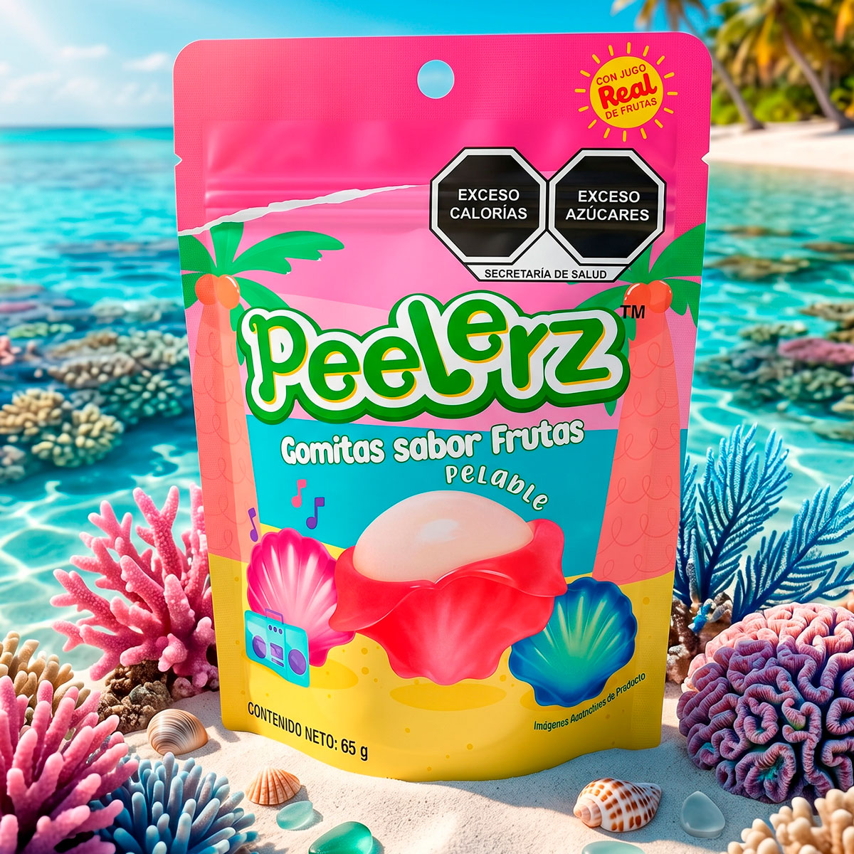 Seashell, Gomitas Pelables, Peelerz, 62 gr