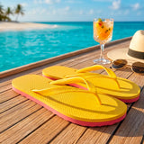 Sandalias para Caballero, Color Amarillo