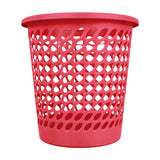 Cesto de Plástico Calado, Color Rojo