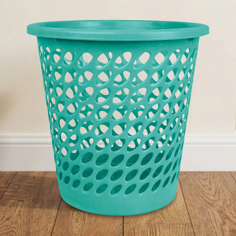 Cesto de Plástico Calado, Color Verde