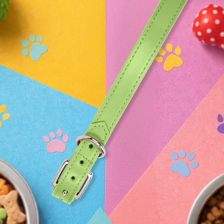 Collar para Mascota, Vinil, Color Verde