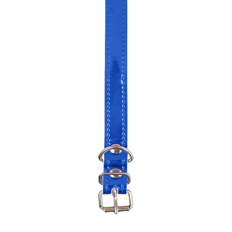 Collar para Mascota, Vinil, Color Azul Metálico