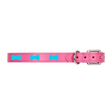 Collar para Mascota, Vinil, Color Rosa y Azul