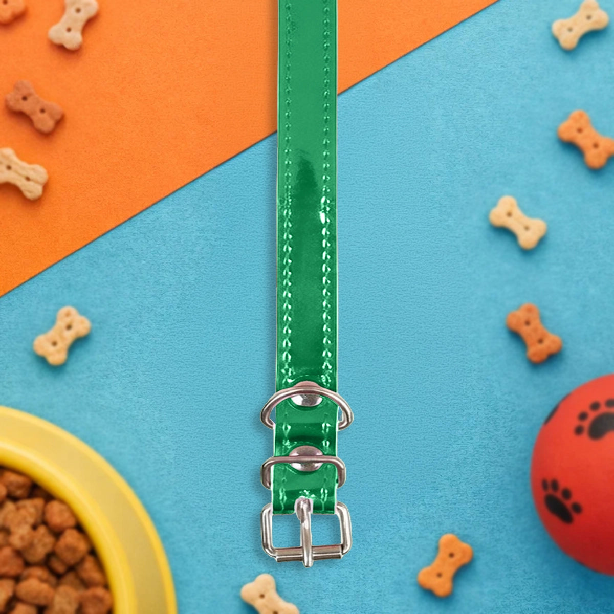Collar para Mascota, Vinil, Color Verde Claro