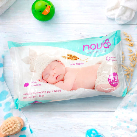 Toallitas Húmedas para Bebé, Avena, Nova
