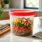 Contenedor con Tapa Rosca, 1 L, Color Rojo