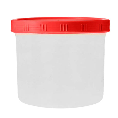 Contenedor con Tapa Rosca, 1 L, Color Rojo
