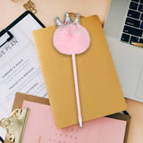 Bonito bolí­grafo Rosa con Pompón