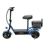 Scooter Eléctrico con Asiento, Color Azul