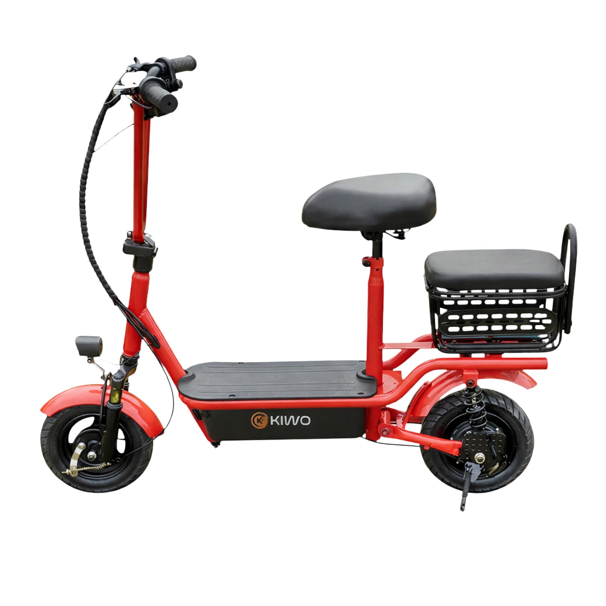 Scooter Eléctrico con Asiento, Color Rojo