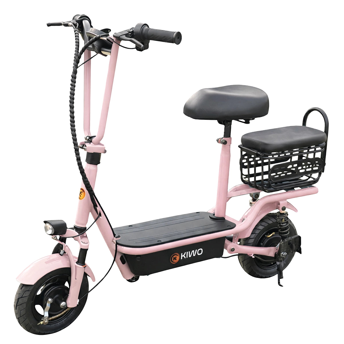 Scooter Eléctrico con Asiento, Color Rosa