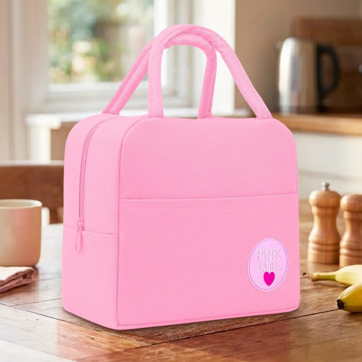 Lonchera, Color Rosa, Pink Label