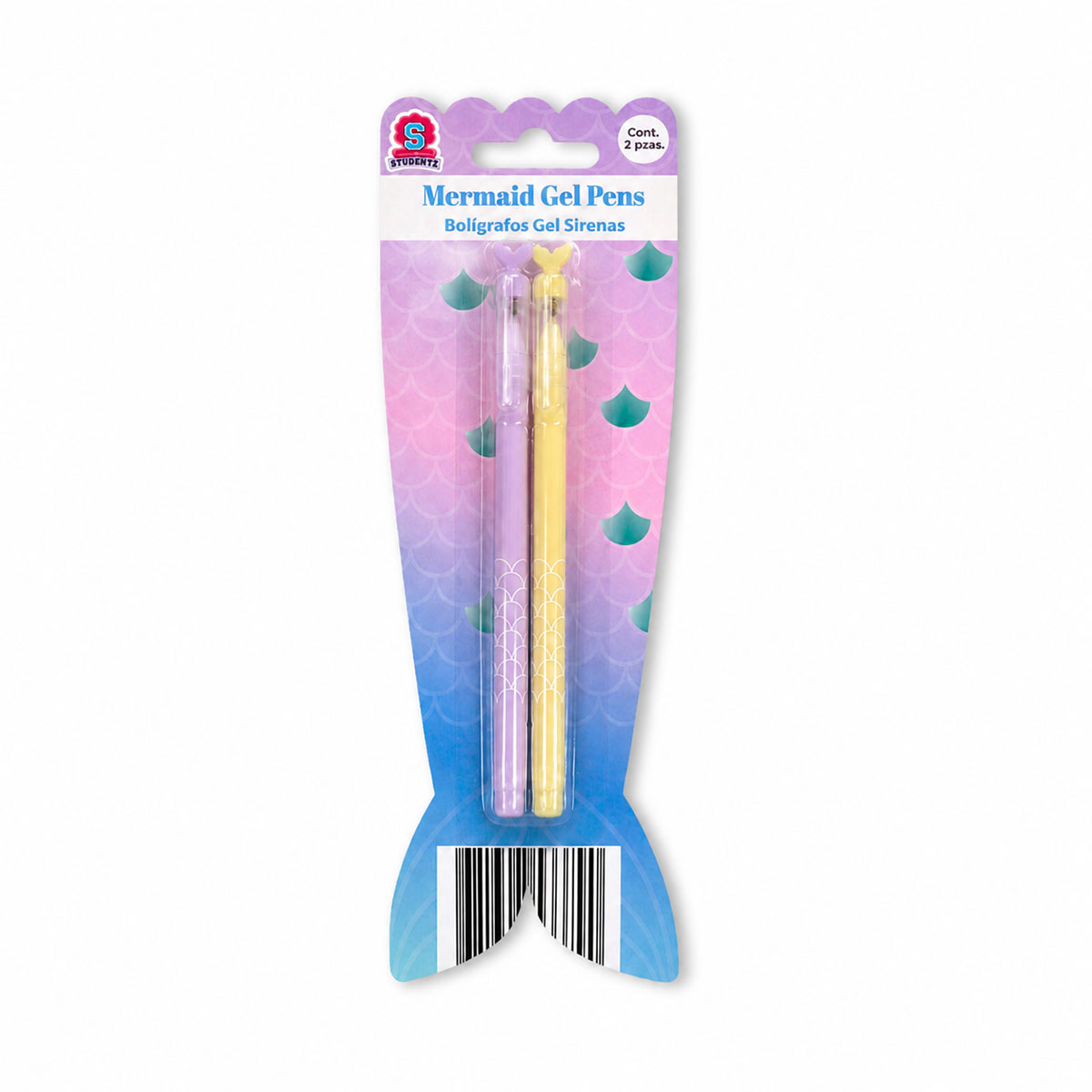 Bolí­grafos de Gel, Diseño Sirena, 2 pzas