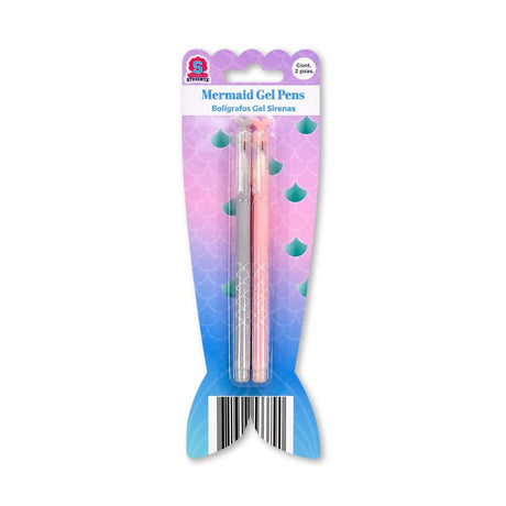 Bolí­grafos de Gel, 2 pzas, Diseño Sirena