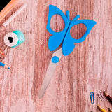 Tijeras, Diseño mariposa, Color Azul