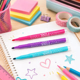 Marcatextos con Glitter, Pink Label, 3 pzas