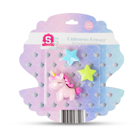 Borrador, Unicornio, Color Rosa