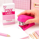 Mini Engrapadora, Color Rosa, Pink Label