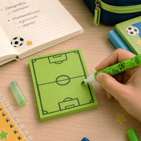 Marcatextos y Post-it, Futból