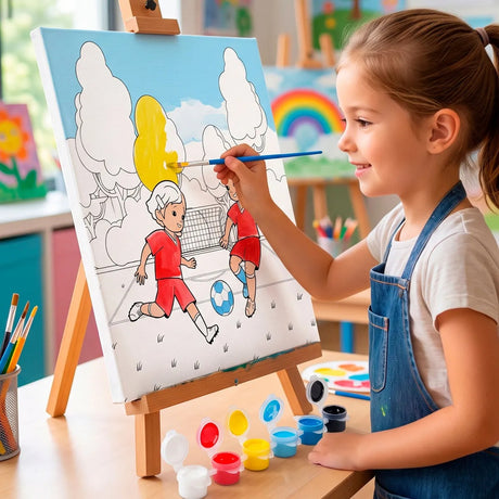 Set de Lienzo con Pinturas, Fútbol