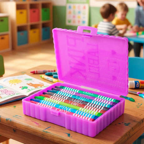 Caja con Crayones, Pink Label