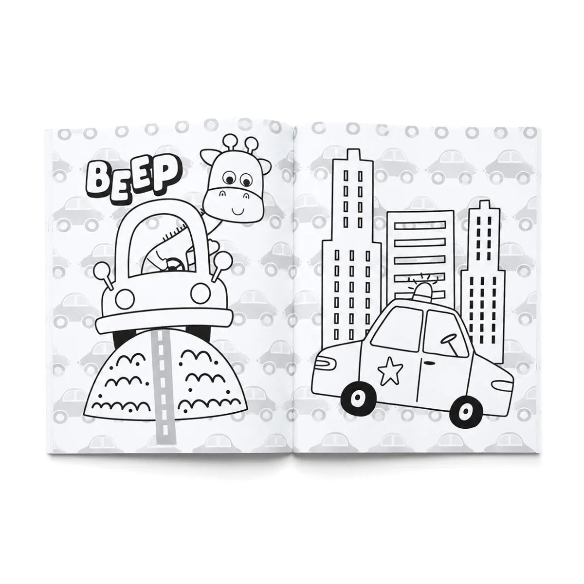 Libro para Colorear, Transporte y Máquinas