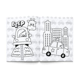 Libro para Colorear, Transporte y Máquinas