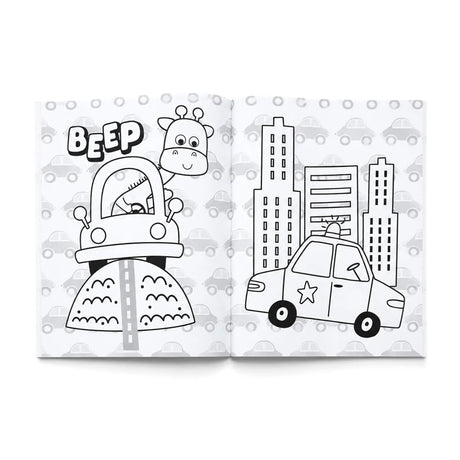 Libro para Colorear, Transporte y Máquinas