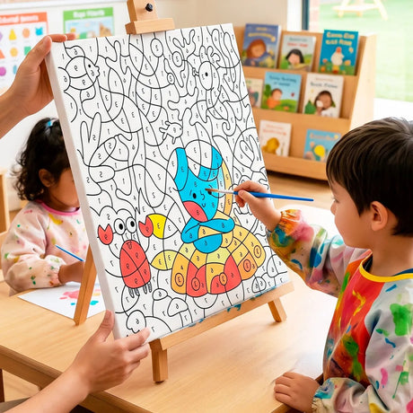 Set de Lienzo con Pinturas, Sirena