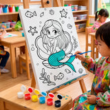 Sirena, Set de Lienzo con Pinturas