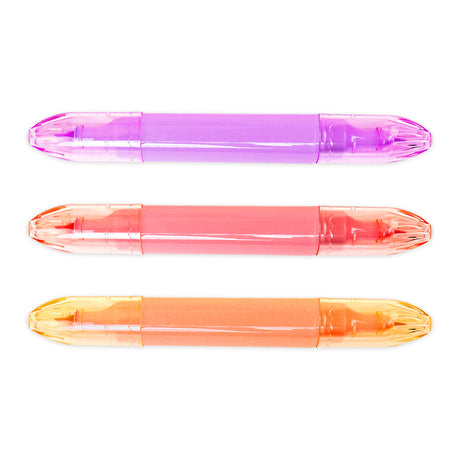 Marcatextos Dobles, Pink Label, Colores, 3 pzas