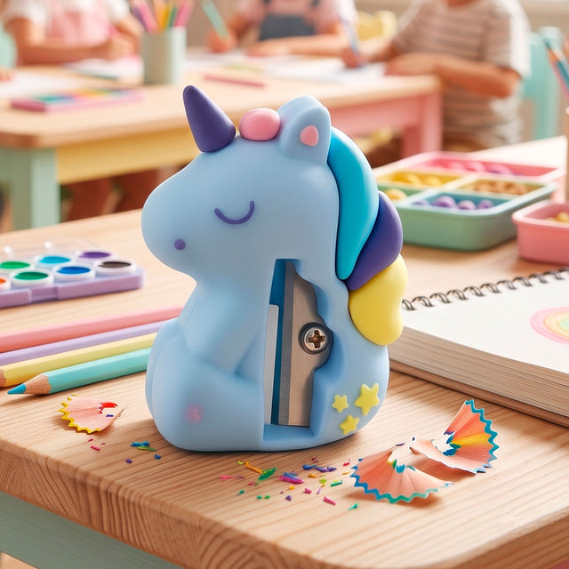 Sacapuntas, Unicornio, Color Azul
