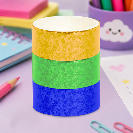 Cinta con Diseño, Colores, 3 pzas