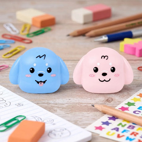 Perritos, Sacapuntas, Color Rosa y Azul