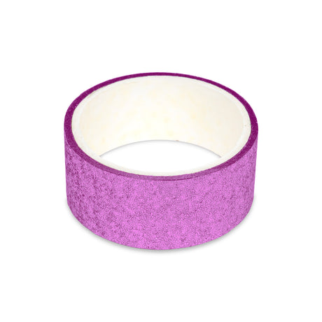 Cinta con Diseño, Glitter, Color Rosa, 3 pzas