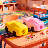 Sacapuntas, Coche, Color Amarillo y Rosa