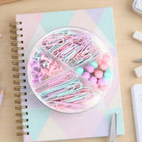 Estuche con Clips y Pines, 120 pzas