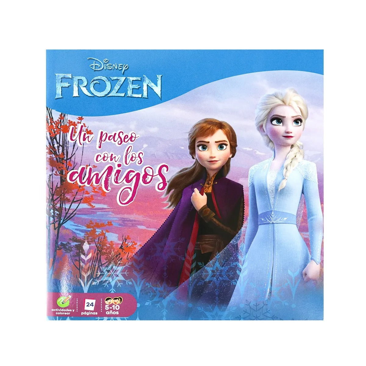 Libro para Colorear, Un Paseo con los Amigos, Frozen